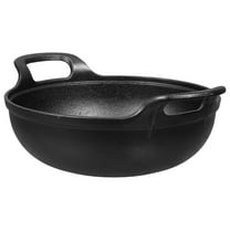 KALLORY Cast Iron Cookware Sets Black Practical for Kitchen Use