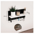 thumbnail image 3 of Portallaves De Pared Perchero Organizador Moderno Decoración Eo Safe Imports Color Negro Blanco, 3 of 5