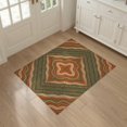 thumbnail image 3 of ODIKA Orange Boho Burnt Swirl Waves Bordered Repeating Motifs Creamy Pet Friendly & Kids Safe for Bedroom, Bedside, Nursery, 3 of 7