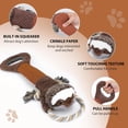 thumbnail image 2 of Juguete de peluche grande para perro con papel arrugado, juguete de tira y afloja para cachorros, juguete interactivo para masticar perros pequeños, medianos y grandes, 2 of 5