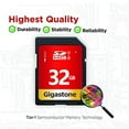 thumbnail image 2 of Gigastone 32GB SDHC Card Class 10 UHS-I U1 Up to 80MB/s Memory Card, 5 pack (5x32GB), 2 of 8