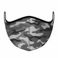 thumbnail image 2 of Top Trenz Neoprene, Reusable & Washable Black and White Camo Face Mask (Adult Men), 2 of 3