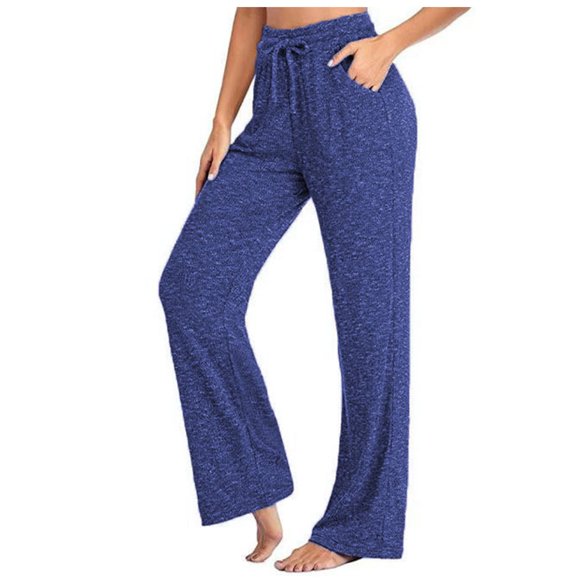 Cameland Plus Size Women Pants High Waisted Casual Sweatpant Elastic Waist Wide Leg Pants Stretch Workout Pants Running Joggers Yoga Sportswear with Pockets