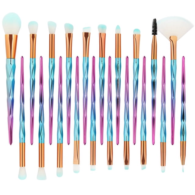 20pcs Multi-función Pro Cosmetic Powder Foundation Sombra de ojos Eyeliner Lip Makeup Brushes Sets Xemadio WRMH-961-2