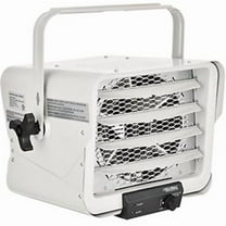 Electric Garage Unit Heater Wall Ceiling Mount Multi-Watt 240V-208V - Gray