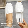 thumbnail image 5 of CHICVOMEY Comfortable Loafers for Women Lightweight Slip-On Flat Shoes Fashionable Versatile Flats For Casual & Work Wear, 5 of 8