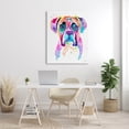 thumbnail image 2 of Boxer Dog Vivid Watercolor Style Animals & Insects Graphic Art Gallery Wrapped Canvas Print Wall Art, 2 of 7