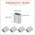 thumbnail image 2 of Uxcell Wire Rope Stop Sleeve, 304 Stainless Steel Cable Wire Rope Crimping Loops Sleeve Ferrule for Wire Rope and Cable Ferrule 1/16"(1.5mm), 2 of 7