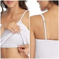 thumbnail image 3 of Charmo Women's Cami Adjustable Spaghetti Strap Built in Bra Tank Tops 2 Pack, 3 of 7