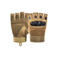 thumbnail image 1 of Toystoory 1 par de guantes portátiles de medio dedo para escalada en roca, montañismo, guantes acolchados transpirables sin dedos, equipo Color Arena L, 1 of 6