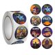 thumbnail image 1 of Paquete de etiquetas adhesivas decorativas para Halloween 1 rollo de 500 pegatinas para decoraciones de fiestas de Halloween, 1 of 4