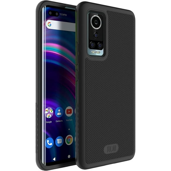 TUDIA MergeGrip Blu Bold N2 Case Dual layer Raised Edge Non-Slip Tough Heavy Duty - Matte Black