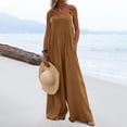 thumbnail image 2 of Eashery Long Dresses for Women A Line Elegant Solid Womens Dress Brown S, 2 of 5