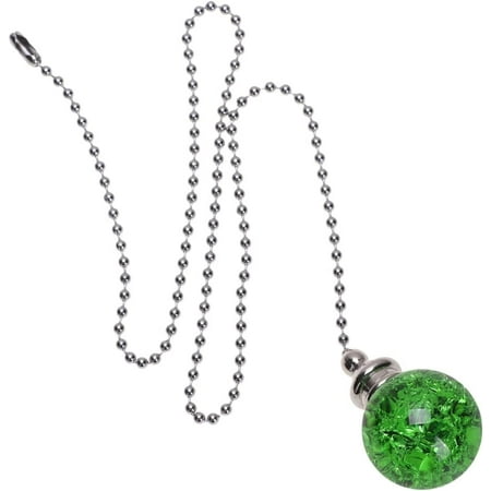 

Hanging Light Fixtures Fan Pulls Decorative Pendant Ceiling Fan Zipper Fan Pulls with Connector Hanging Pulls Chain Pendant Crystal Fan Pulls Crystal Extender Green