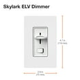 thumbnail image 6 of lutron selv-300p-wh skylark electronic low-voltage single-pole dimmer, white, 6 of 6