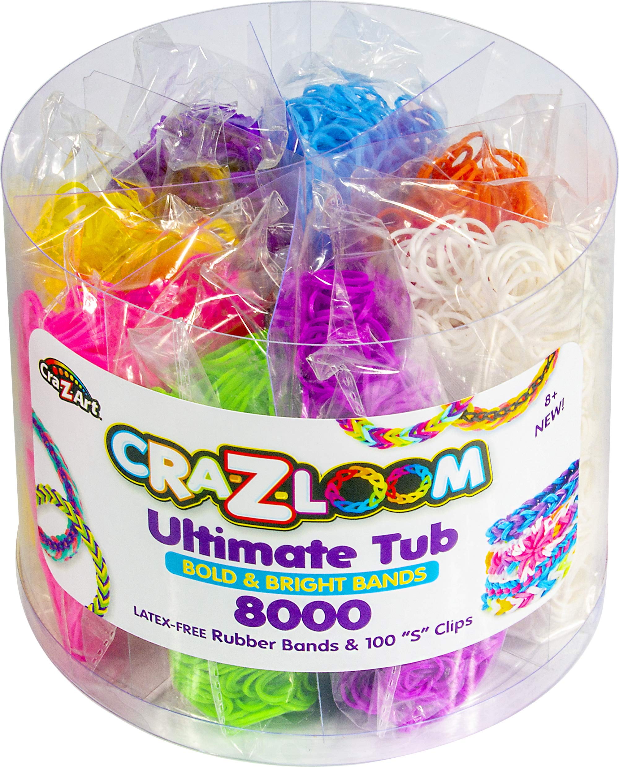 Cra-Z-Art Cra-Z-Loom Ultimate Tub Fulla Bands-8000 Pieces