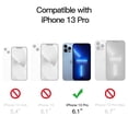 thumbnail image 2 of JETech Magnetic Case for iPhone 13 Pro 6.1-Inch Compatible with MagSafe Wireless Charging, Shockproof Phone Bumper Cover, Anti-Scratch Clear Back (Sierra Blue), 2 of 7