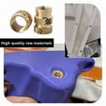 thumbnail image 6 of M2 M3 M4 M5 M6 M8 Brass Heat Insert Nut Double Twill Knurled Hot Melt Injection Embed Thread Inserts Nuts For 3d Printer Plastic, 6 of 6