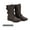 BROWN-Faux Fur Lining, variant on DREAM PAIRS Women's Fashion Comfort Faux Fur Lined Mid Calf Riding Winter Combat Boots TERRAN-SNOW BLACK Size 11