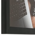 thumbnail image 3 of ArtToFrames 7" x 11" Satin Black Picture Frame, 7x11 inch Black Wood Poster Frame (WOM-1451), 3 of 8
