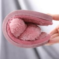 thumbnail image 4 of Taykoo Women's Fuzzy Faux Fur Lightweight House Slippers Cozy Slip on Open Toe Indoor Outdoor Slippers, 4 of 5
