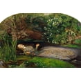 thumbnail image 2 of Millais, John Everett 32x23 White Modern Wood Framed Museum Art Print Titled - Ophelia, 2 of 4