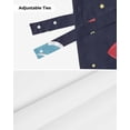 thumbnail image 6 of Tie Up Valance Curtain for Kitchen,Space Rocket Moon Star Rod Pocket Short Curtains Adjustable Tie-Up Shade Valances,Cartoon Style Window Treatment for Bathroom Living Room Bedroom, 6 of 8