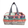 thumbnail image 4 of Bacati - Nursery Storage Caddy Tribal Olivia Coral/Navy Girls, 4 of 11