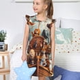 thumbnail image 4 of Balery Animal Filled Noahs Ark Camisón de princesa para niñas, pijama de algodón con mangas abullonadas, suave y bonito.-Large, 4 of 6