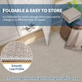 thumbnail image 6 of Funslane 8' x 10' Washable Area Rug, Modern Woven Carpet, Non-Slip & Stain-Resistant Floor Cover, for Living Room, Bedroom & Dining Room, Black Gray, 6 of 6