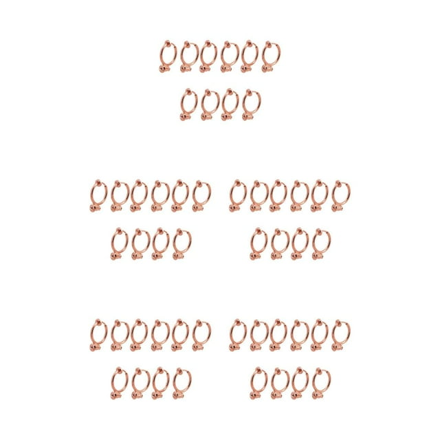 ZLight 10pcs Ear Clip Converters Earring Accessories Screw/Lever Non-Pierced Handmade with Loop Plastic Pads Findings Type19 5Set