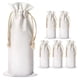 thumbnail image 1 of Bolsas de vino de tela, bolsas de regalo para vino, bolsas para botellas de vino, cordones, bolsas de vino reutilizables, 6 uds., 1 of 6