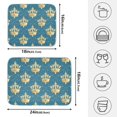 thumbnail image 2 of Ryvnso Crown on Bohemia Dish Drying Mat for Kitchen Countertop 18x24 Large Dish Pad Drainer Rack Dish Sink Mats, 2 of 7