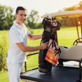 thumbnail image 4 of ARISTURING Golf Towel - Sunset Palm Trees Beach Chair - Great Gift Idea for Golf Enthusiasts 2PC, 4 of 7