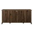thumbnail image 2 of Manor Park Grooved Sliding Door TV Stand for TVs up to 65", Dark Walnut, 2 of 8