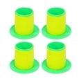 thumbnail image 2 of GUOOL 4 Pcs Distributeur de Film Étirable Distributeur de Film Rétractable Poignées de Palette Compactes Protectrices Poignée de Film Rétractable pour Bureau Maison Vert Jaune, 2 of 9