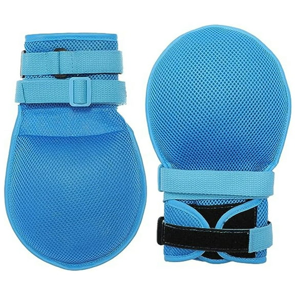 Fanwer Dementia Restraint Gloves - 2PCS, Blue, Unisex, Protective Glove