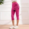 thumbnail image 6 of GILIGEGE Skirted Leggings for Women Gym Yoga Legging with Skirts Uv Boardshorts Elasticity Quick Drying Yoga Sports Leggings Surf Leggings Wetsuit Pants Hot Pink, 6 of 9