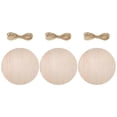 thumbnail image 1 of Round Wooden Pieces 3 Sets Khaki Unfinished Suitable For Craft Supply And Decorative Use, 1 of 3