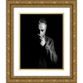 thumbnail image 1 of Bandinelli, Leonardo 15x18 Gold Ornate Wood Framed with Double Matting Museum Art Print Titled - Noir Self Portrait, 1 of 4