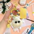 thumbnail image 5 of Hometravel Plush Toy Keychain, Soft Stuffed Animal Figure with Metal Key Ring, Cute Character Accessory for Keys, Backpack, Bag Charm Decoration, 5 of 7