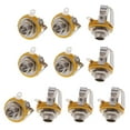 thumbnail image 5 of 10 Pcs 1/4'' 6.35mm Stereo Socket Jack Female Connector Panel Mount Solder Chassis o Speaker Adapter Cable Connector, 5 of 6