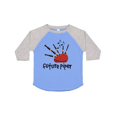 

Inktastic Bagpiper Kids Future Piper Gift Toddler Boy or Toddler Girl T-Shirt