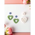 thumbnail image 1 of 1pcs Lovely Heart Shaped Polymer Clay Cutters Mold Soft Pottery DIY Earring Jewelry Pendant Making Cutting Tools, 1 of 1