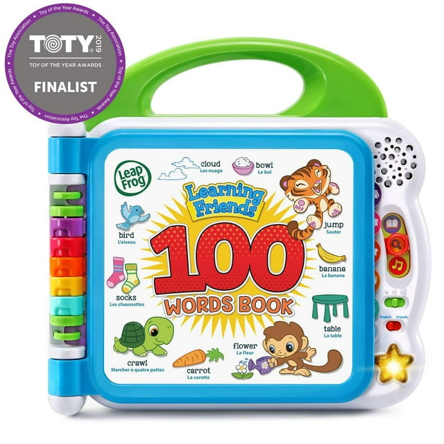 LeapFrog Learning Friends Livre de 100 Mots, Emballage Standard Vert