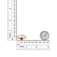 thumbnail image 3 of Gem Stone King 18K Rose Gold Plated Silver Red Tiger Eye Engagement Ring for Women (1.73 Cttw, Oval 8X6MM, Gemstone Birthstone, Available in Size 5, 6, 7, 8, 9), 3 of 4