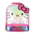 thumbnail image 2 of Sanrio Hello Kitty Kids Lunch Box 3-D Ears and Rainbow Sequins Insulated Bag 9", 2 of 7