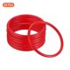 thumbnail image 3 of Uxcell 8cm Anillos de lanzamiento de carnaval de plástico, juego de favor de fiesta, paquete de 24 en rojo, 3 of 7