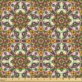 thumbnail image 2 of Ambesonne Orange Mandala Fabric by the Yard Upholstery, Floral Medallion Art, 3 Yards, Pale Pink Eggplant Cream, 2 of 5