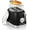 Black, variant on Beige Cute Retro Toaster 2 Slice with 1.58" Wide Slots, Bread toaster with Cover and Warm Rack, Stainless Steel Toasters with Removable Crumb Tray, Preheat, Defrost, Cancel Function (Cream)